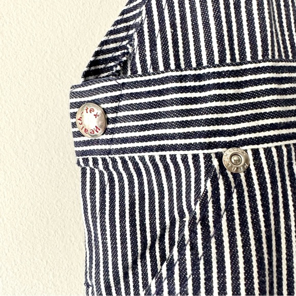 Health-tex Vintage Railroad Stripe Denim Overalls - Picture 4 of 7